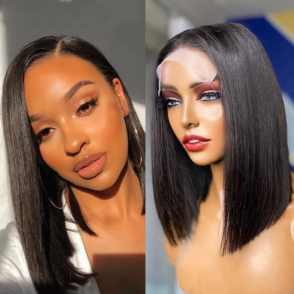 

Bob Wigs Straight 13x4 Lace Frontal Wig Straight Lace Front Wig 4x4 Human Hair Wig 13x1 4x4 Bob Lace Front Wig Remy 150% Bob Wig