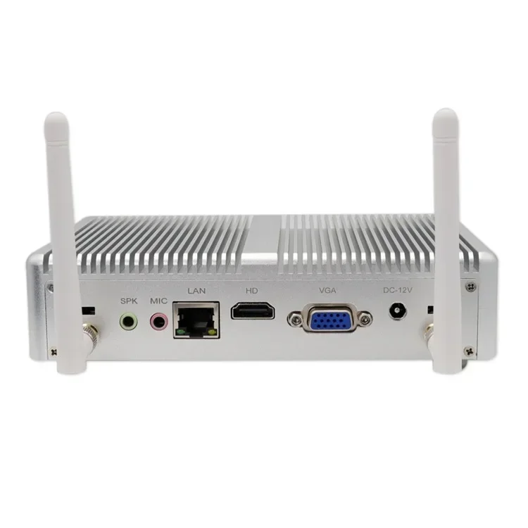 Fanless Mini Computer Host, Office Home HTPC Desktop Micro Desktop