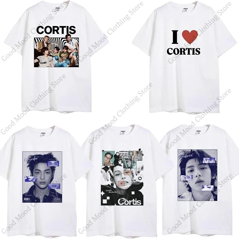 

CORTIS T Shirt JUHOON JAMES KEONHO Print Cotton Short Sleeve Tee Kpop Fashion MARTIN SEONGHYEON Fans Men Women Loose T-shirt