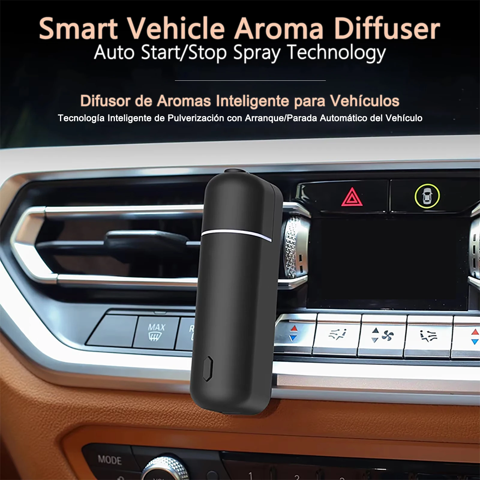 ​​Smart Car Aroma Diffuser Auto Start Stop with Engine Fast Deodorizer Long Lasting Fragrance  6 Bottles Essential Oils Gift​