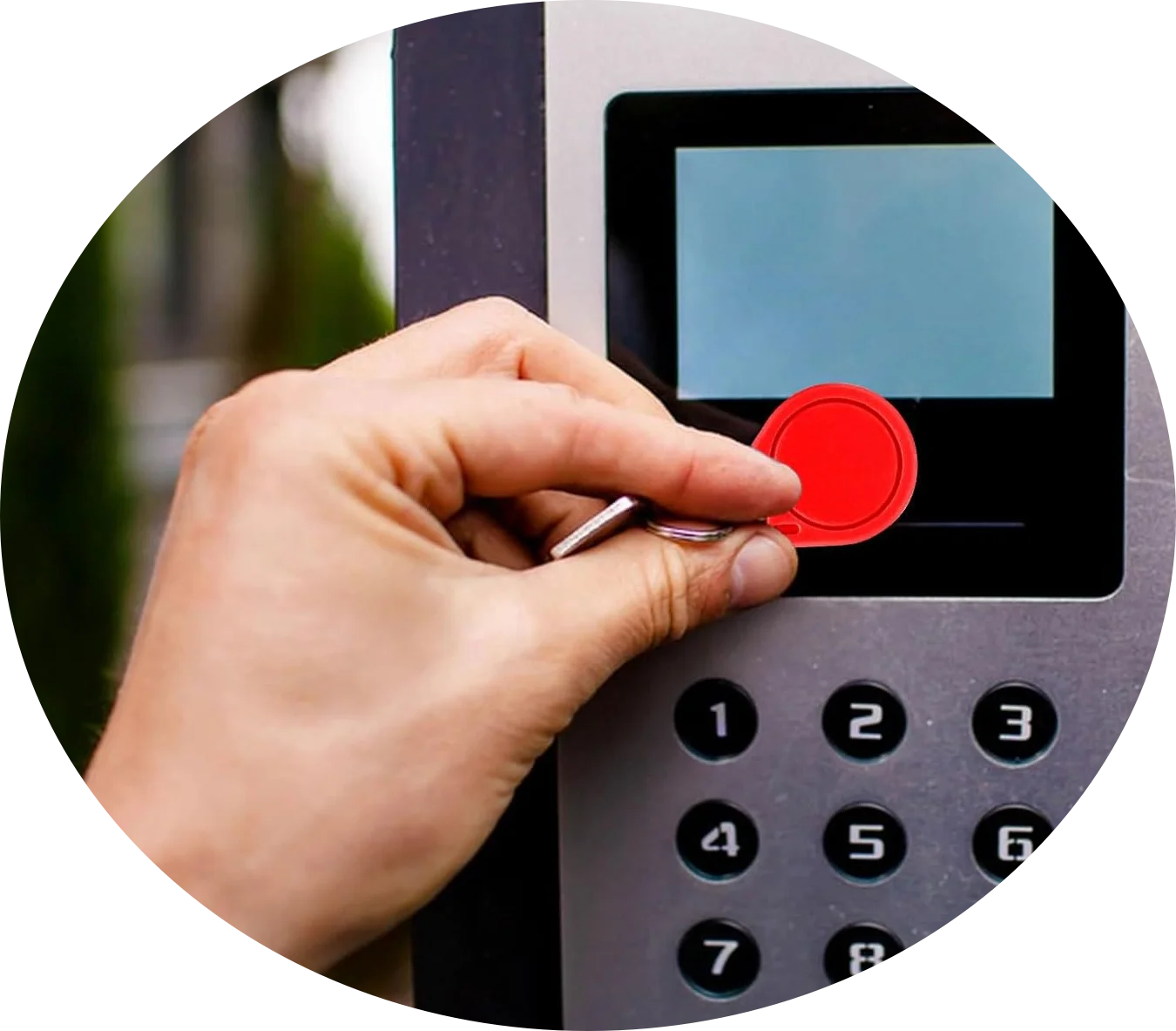 

5X RFID 13.56Mhz Proximity TK4100 EM4305 Keyfobs Uid Changeable Memory 1K Keychain Ring Rewritable For Access Control RED