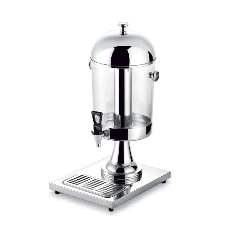 

Диспенсер для сока-шведского стола, 8 л, прозрачный диспенсер для сока из нержавеющей стали с краном для горячего и холодного пива, чая с молоком