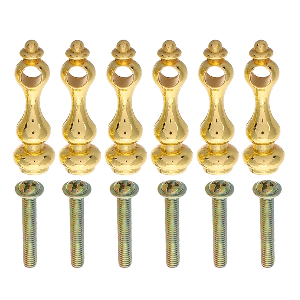 

1 Set Metal Spindles For Indoor Furniture Railing Post End Caps Glass Cabinet Connectors Corner Gallery Railings Storage