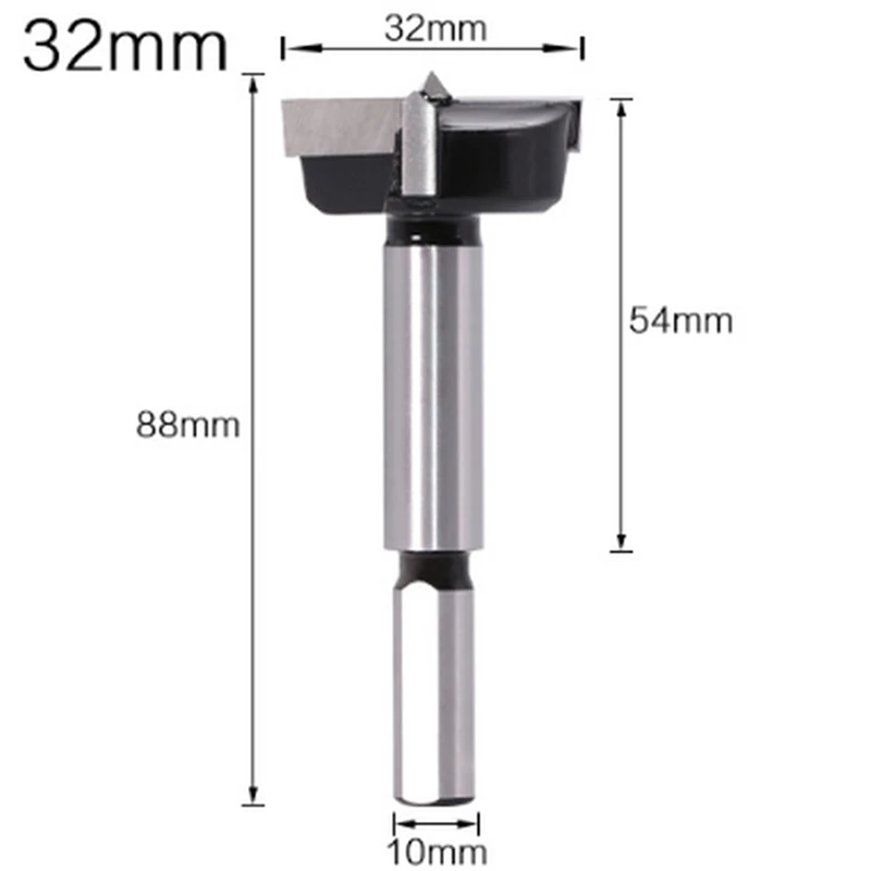 Five Industrial-Grade Carbide Woodworking Bits With Triangular Shanks Contain 25Mm,28Mm,30Mm,32Mm And 35Mm