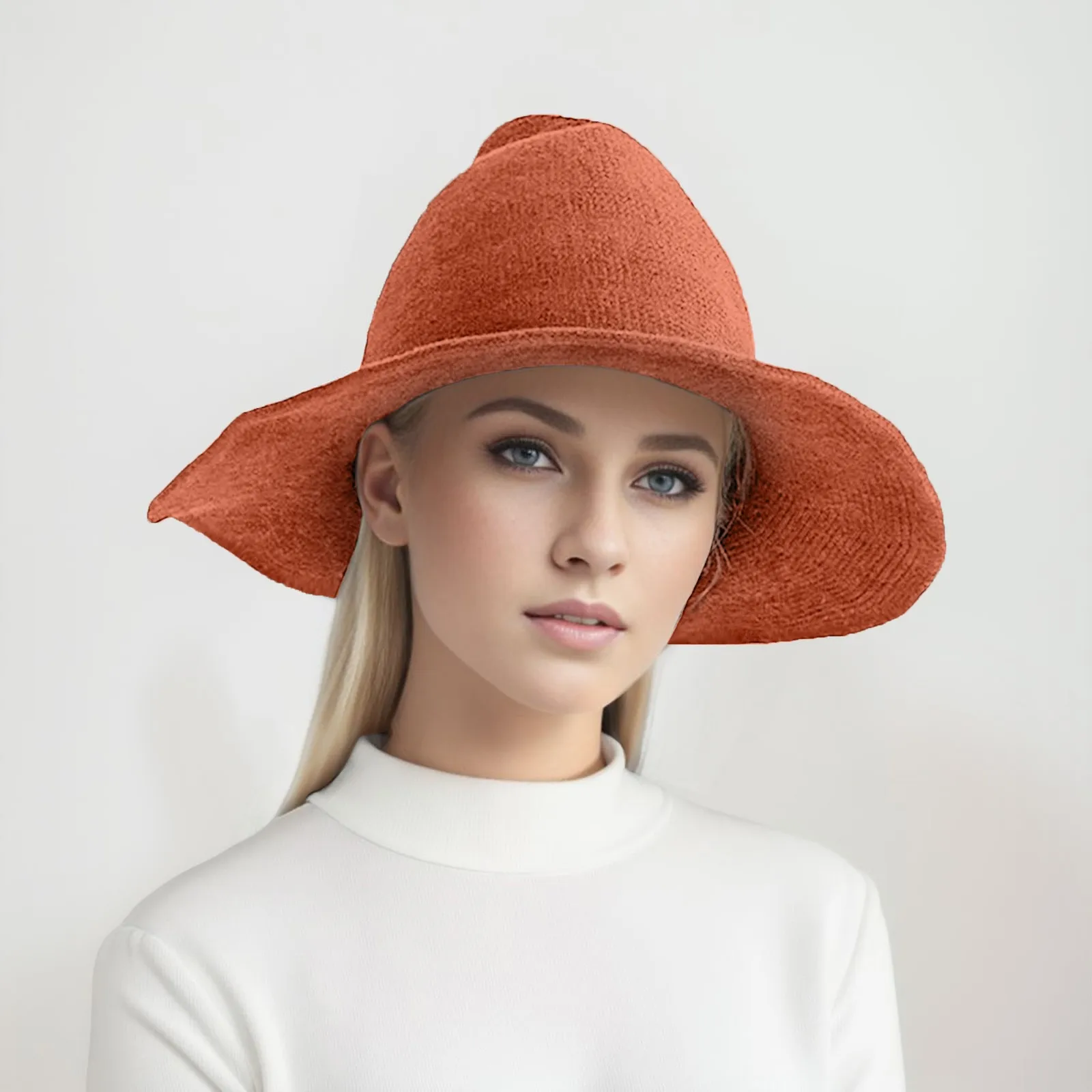 Nieuwe Mode Breien Herfst Winter Emmer Hoeden Halloween Heksenhoed Vrouwen Wollen Gebreide Muts Geschenken Grappige Puntige Cosplay Cap Femme