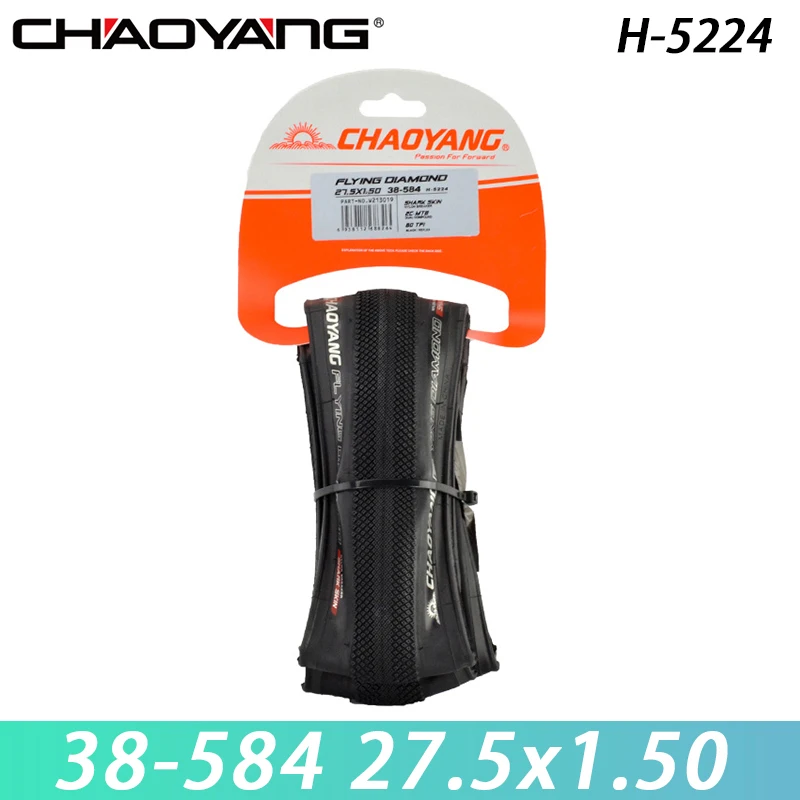 CHAOYANG 27.5 Inch 27.5x1.50 38-584 Gravel Road Bike Tire 60TPI Folding Type Lightweight  MTB Mountain Road Bicycle Tire H-5224