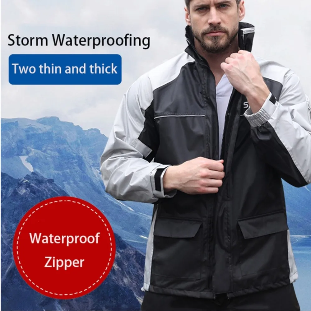 Motorcycle Raincoat Four Seasons Waterproof Motorcycle Jacket Fishing Clothing Rain Cover For Biker Motorcycle Equipments