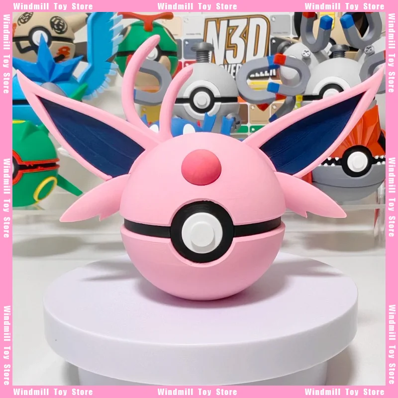 

3D печать Espeon Poké Ball Series Pokémon игровая периферия Высокое качество коллекции модель настольный орнамент украшение подарочная игрушка