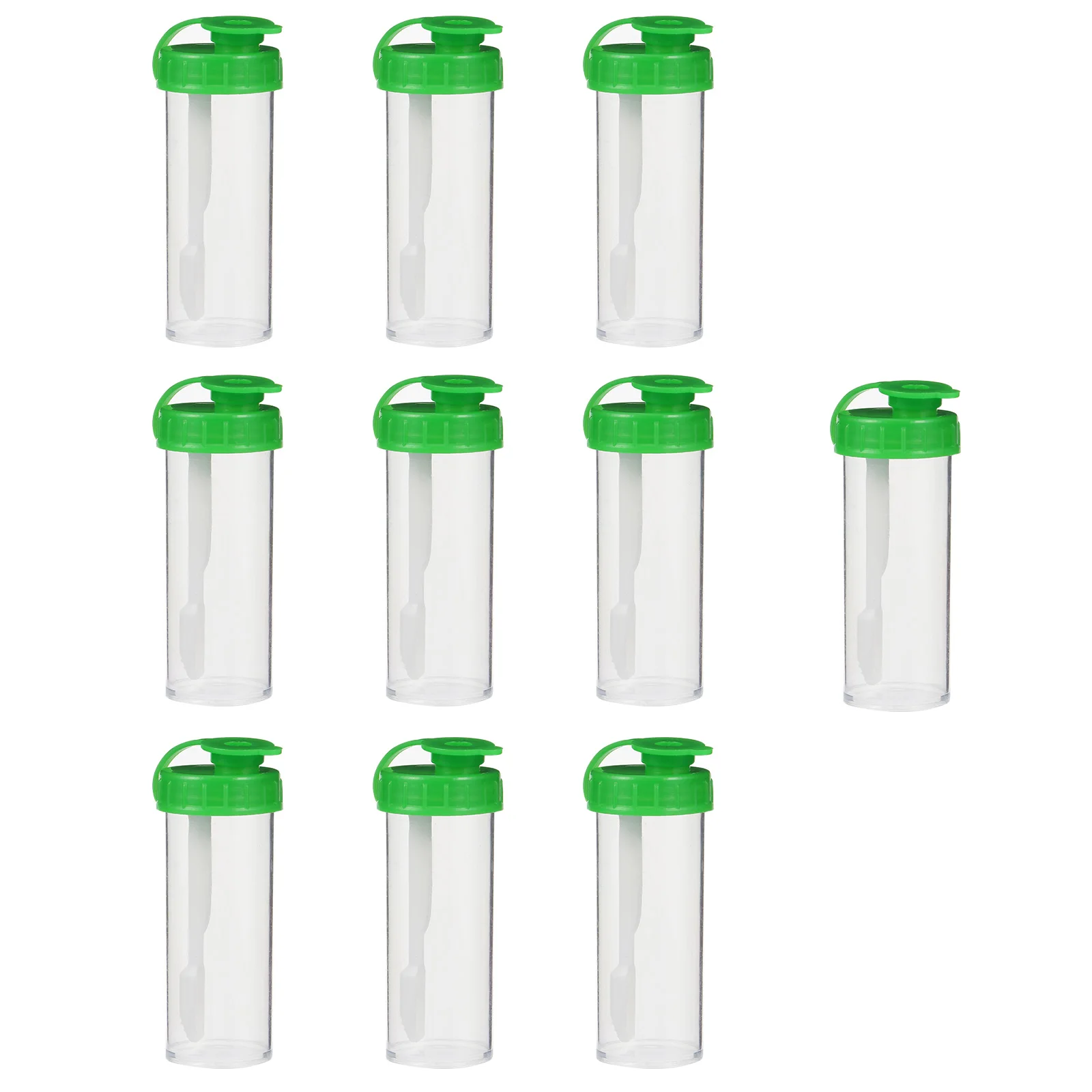 

50pcs 15Ml Stool Container With Spoon Fecal Specimen Medical Collection Transport Plastic Laboratory Diagnostic Tool