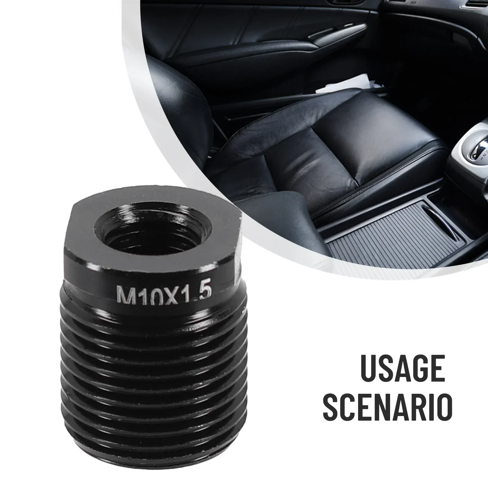 1pcs Aluminum Alloy Shift Knob Adapters With Inside Thread Car Knob Accessories M12*1.25/M10*1.25/M8*1.25/M10*1.5/M14*1.5