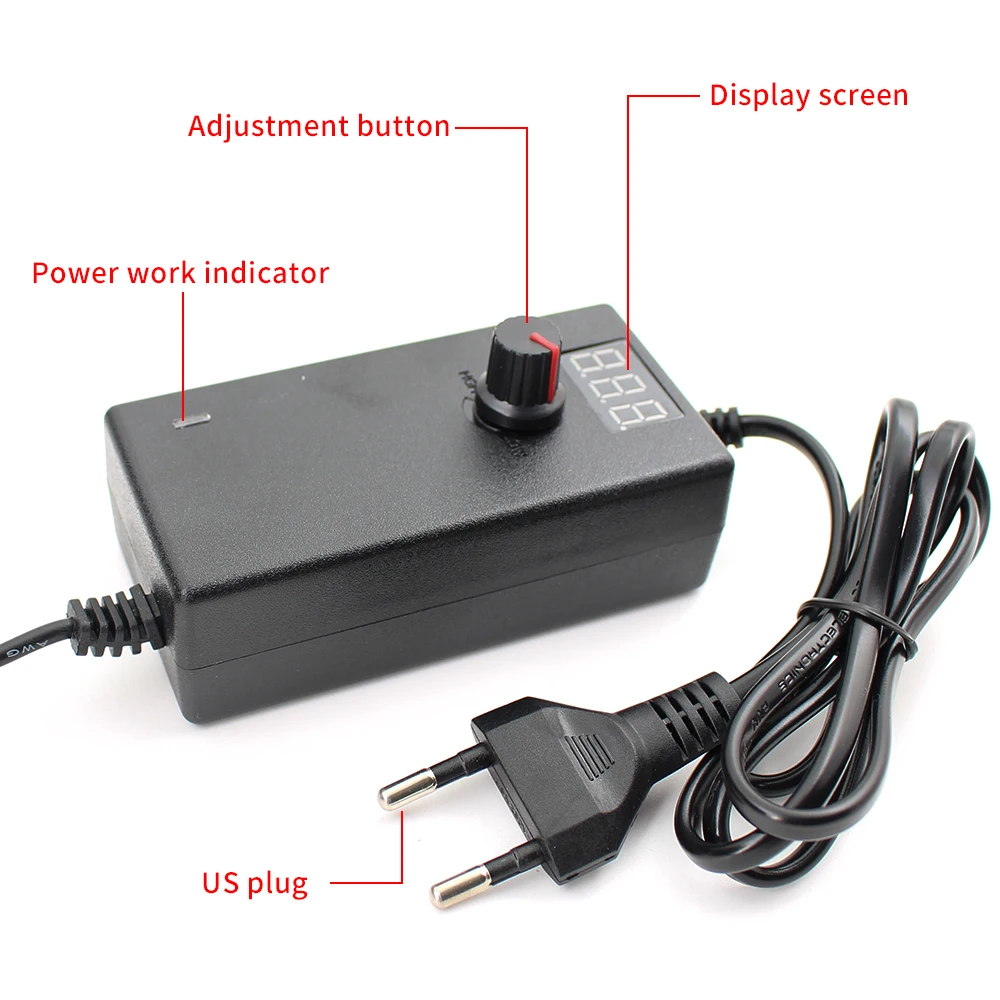 AC Adjustable Power Adapter 1V-24V 3V-36V 3V-24V 24V-36V 5V-12V 3V-12V Various Voltage DC Source For 2835 5050 5730 LED Strip