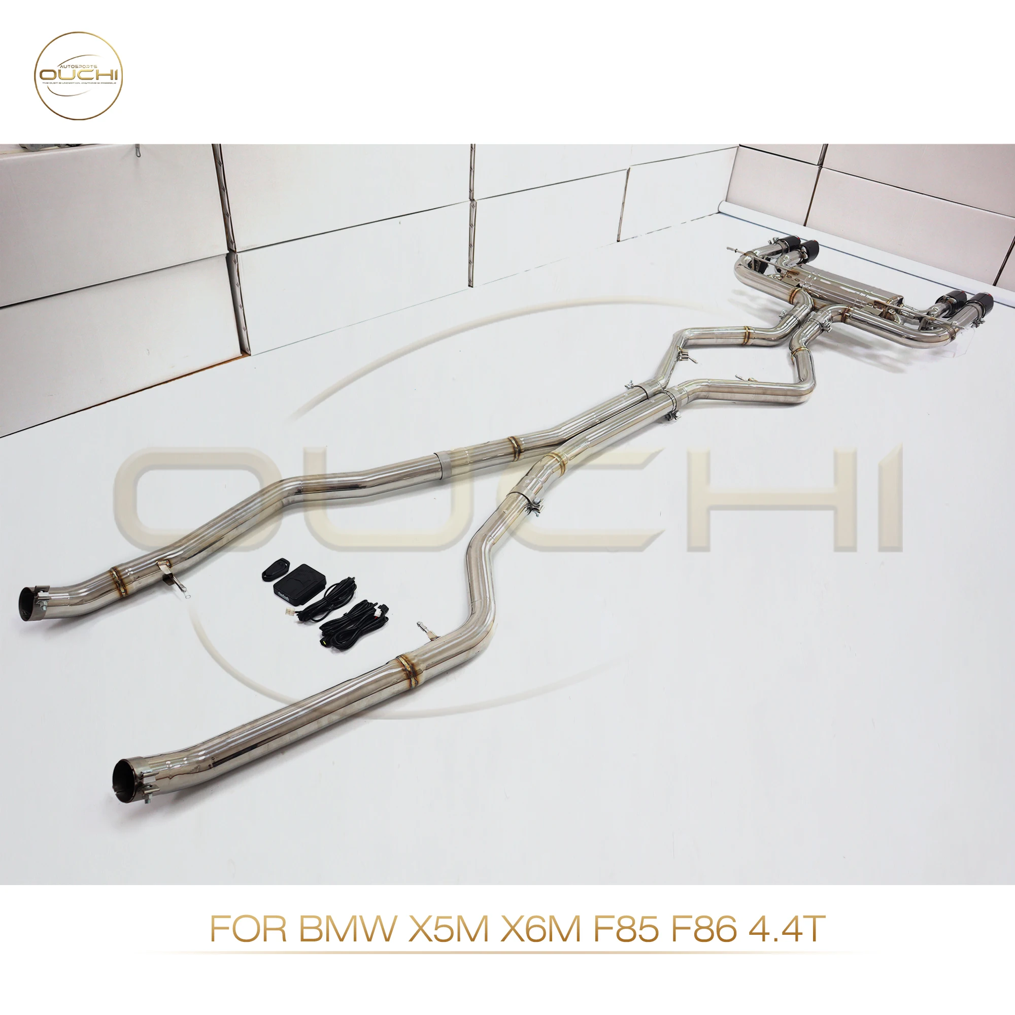 

OUCHI Factory Direct Sales Performance Catback For BMW X5M X6M F85 F86 4.4T Exhaust Stainless Steel Muffler With Valve Tips