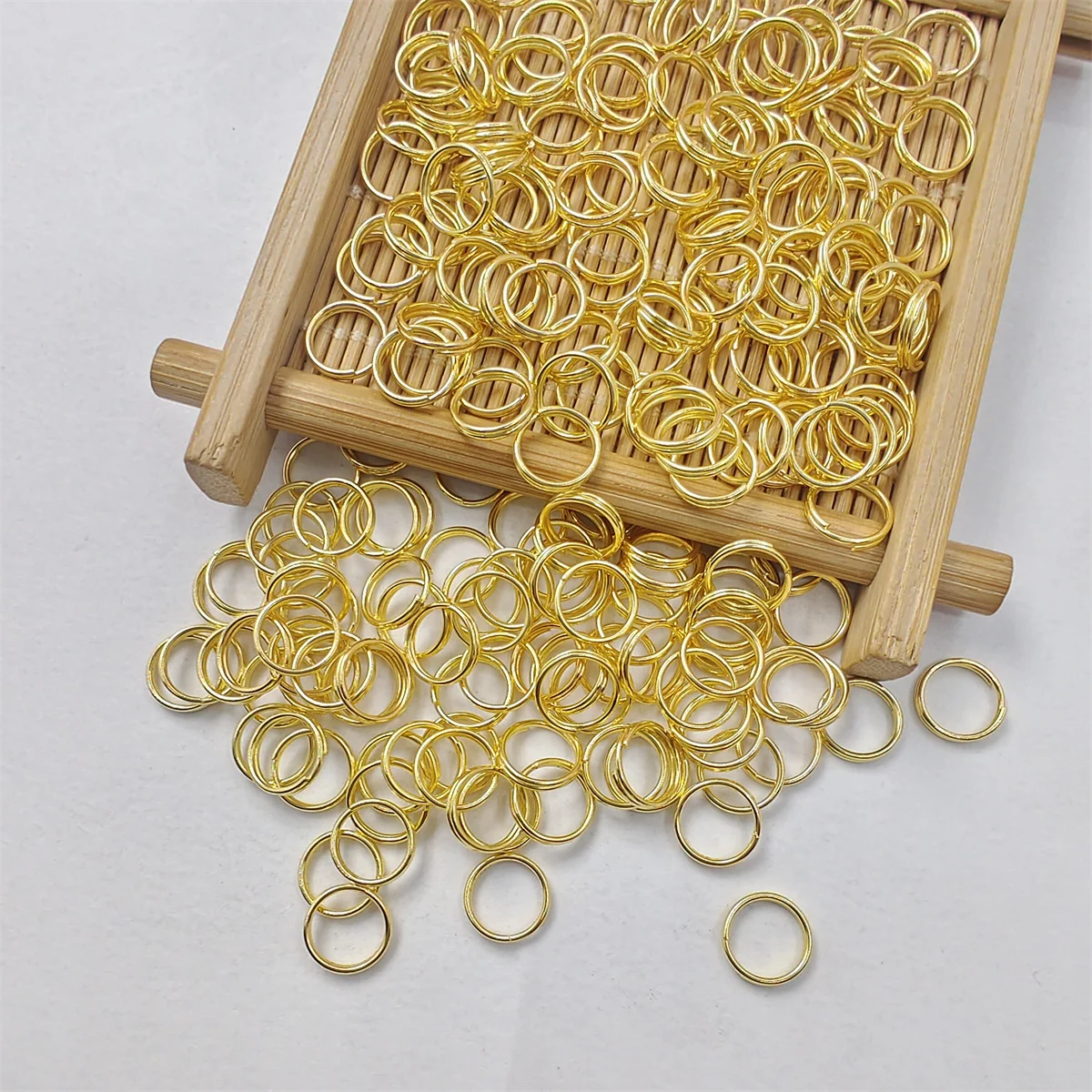 5/6/7/8mm High Quality Silver Gold Plated Open Jump Double Split Iron Rings Connector DIY Jewelry Earring Charms Accessories