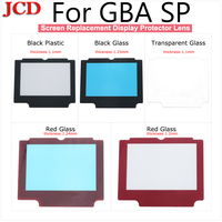 JCD New For GBA SP Lens protector for GameBoy Advance SP Glass Protection Panel Replacement Screen Lens Protector For GBA SP