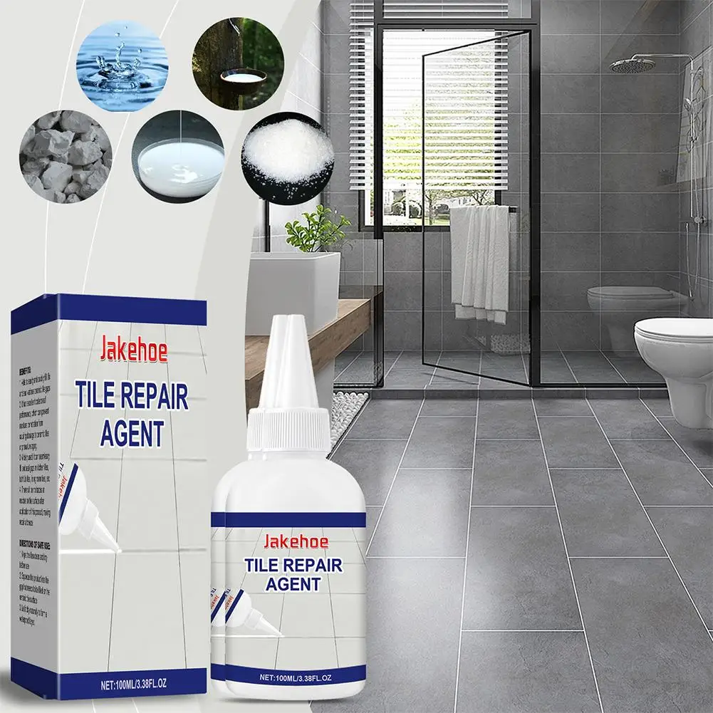 100ml Multipurpose Ceramic Tile Filler Adhesive For Bathroom Kitchen Tile Pointing Anti Mold Tile Grout Repair Refill Seam Agent