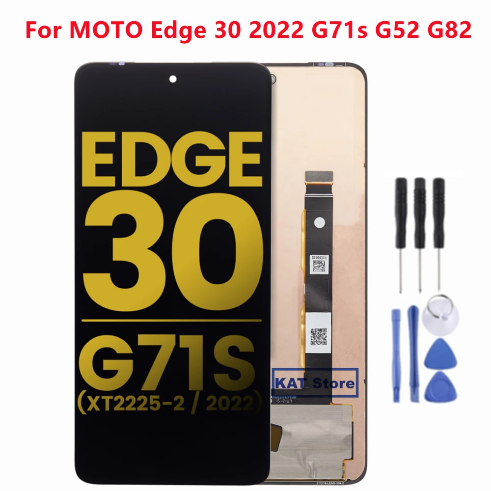 

OLED For Motorola Moto Edge 30 2022 G52 G82 G71S LCD Touch Digitizer Display Screen Full Assembly Replacement