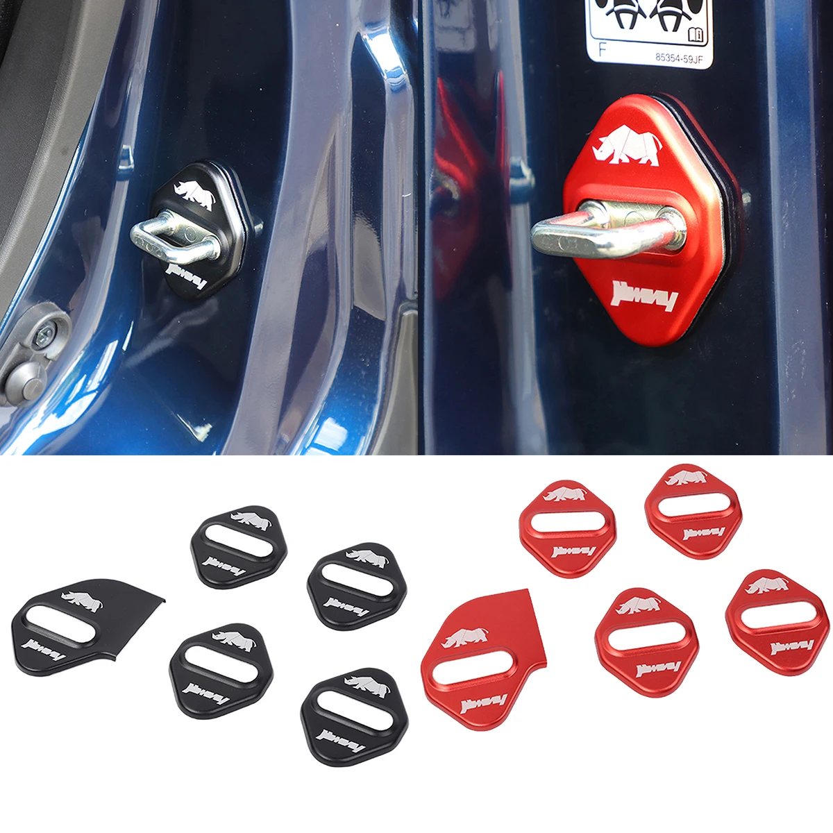 

Car Door Lock Latches Protector Cover Spare Parts Trim for Suzuki Jimny 2019 2020 2021 2022 2023 JB64 JB74 Interior Accessories