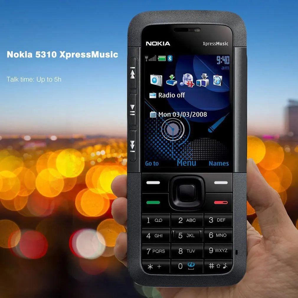 هاتف نوكيا 5310Xm المحمول C2 Gsm/Wcdma 3.15Mp كاميرا 3G الهاتف للكبار الاطفال لوحة المفاتيح الهاتف رقيقة جدا الهاتف المحمول
