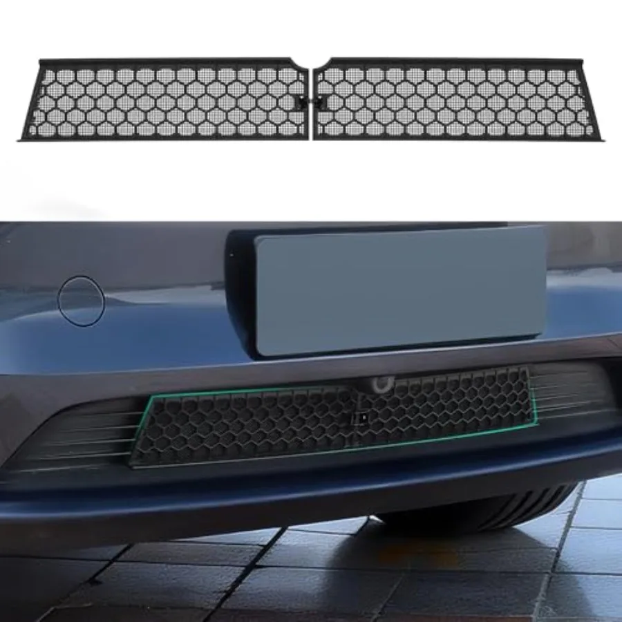 

Front Grill Mesh Insert Compatible with 2026 New Model Y Juniper Premuim Not for Standard/Performance,Air Vent Cover Guard for