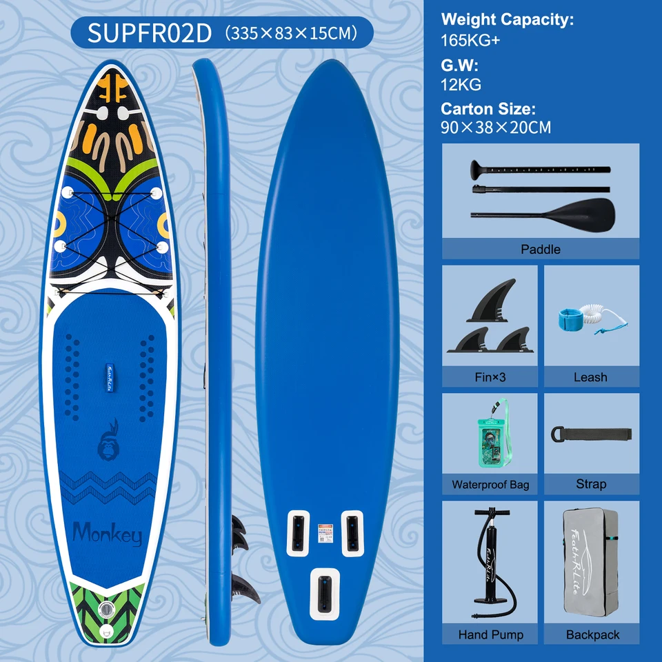 Feath-R-Lite Inflatable Stand Up Paddle Board 335cm 11 'SUP Board