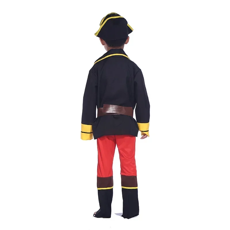 Piraten Kapitein Cosplay Kostuum Kinderen Jongens Carnaval Mooie Kleding Met Rekwisieten Hoed Halloween Kostuums Kinderen Jumpsuits