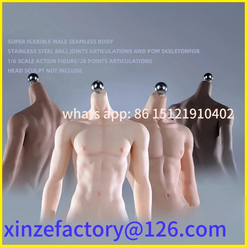 

Be suitable for 1/6 Scale Men's Silicone Seamless Super Flexible Slim 12'' Male Soldier Action Figure Body
