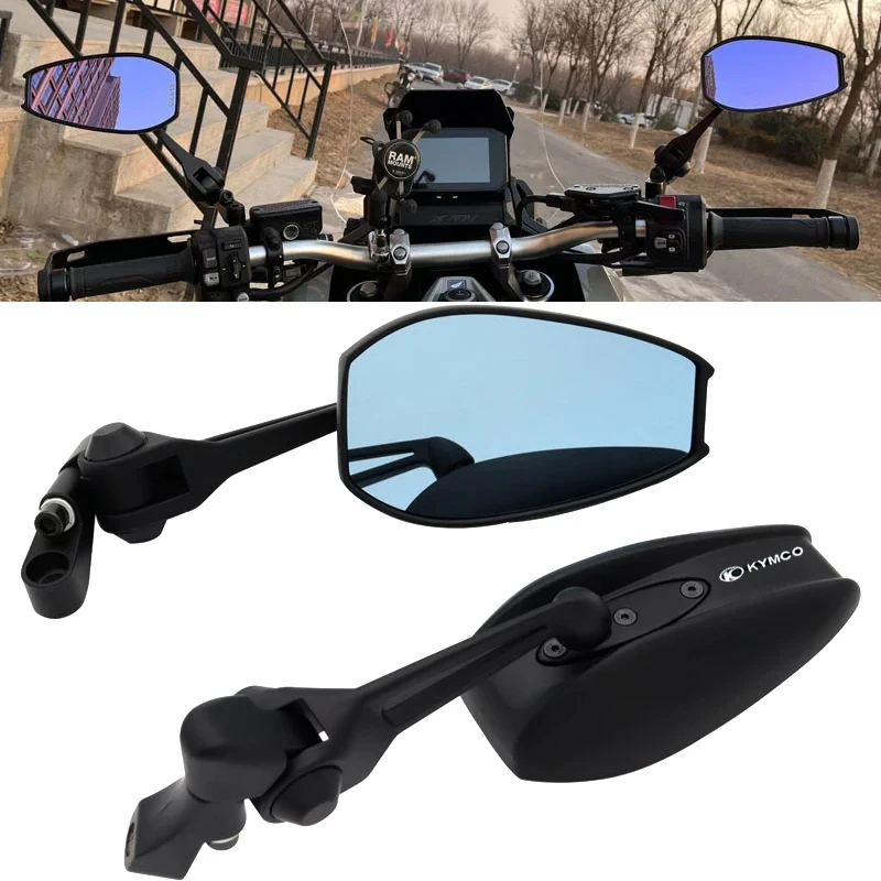 For KYMCO Xciting 250 Xciting 300 Xciting 400 AK550 AK 550  Motorcycle Adjustabale Side Rearview Mirrors CNC Rear View Mirror