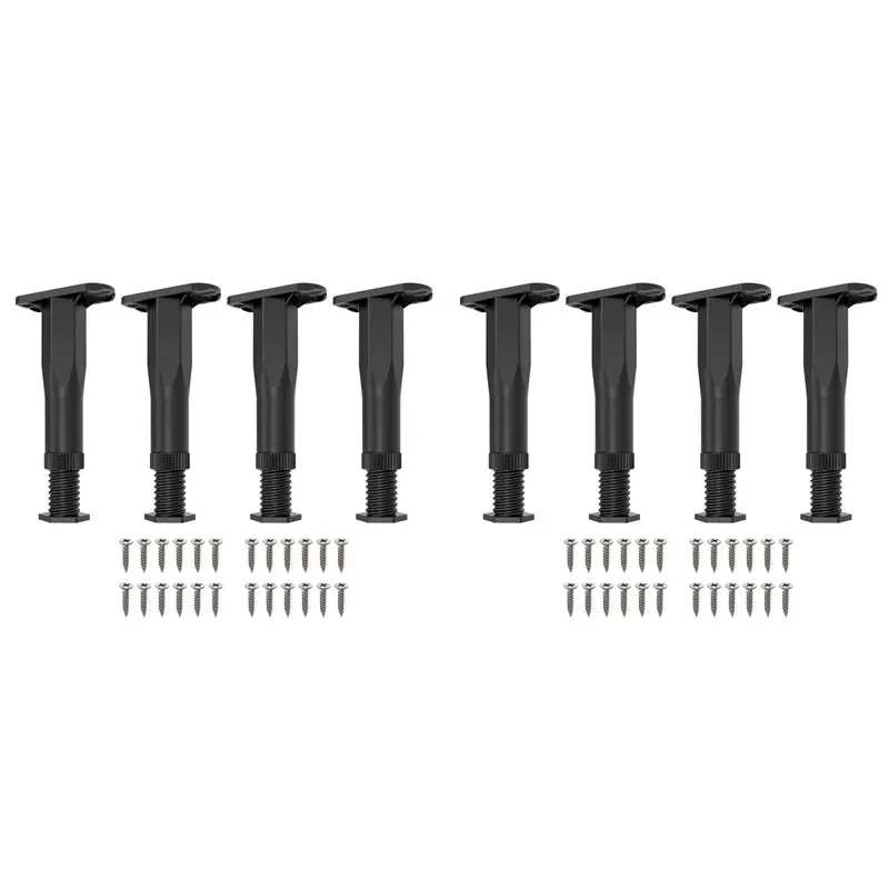 TFORU-8PCS Adjustable Bed Frame Support Legs ( 8.3In-14.5In), Frame Center Slats Heavy Support Leg,For Frame/Sofa/Chair/Table