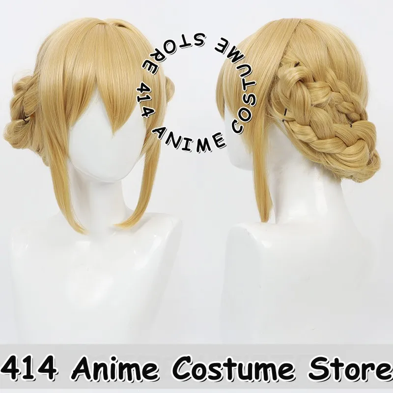 

Парик для косплея игры и аниме Yuzu Aihara (Kimono) Citrus Yellow Updo, термостойкое волокно, синтетические волосы