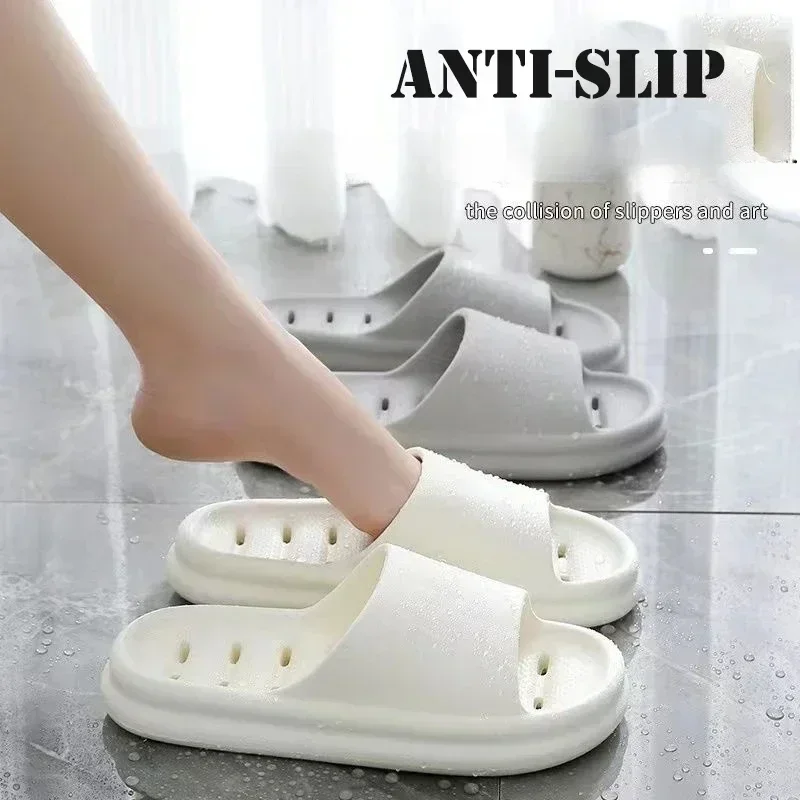 

Быстросохнущие тапочки для ванной с перфорацией, мягкие шлепанцы из ЭВА унисекс, нескользящие, для лета и дома