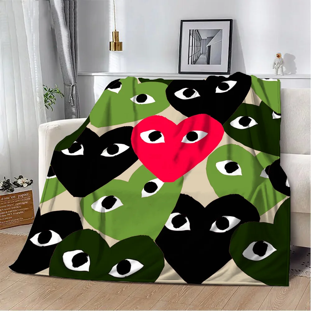 Soft Blanket Throw C-CDG Luxury Blankets & Throws Summer Blanket for Sofa Decoration Microfiber Bedding Home Interior Fluffy Nap