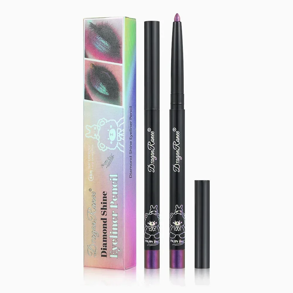 Waterproof Shiny Green Purple Eyeliner Pen Long Lasting Glitter Eye Shadow Lying Silkworm Pen Women Eyes Makeup Beauty Cosmetics