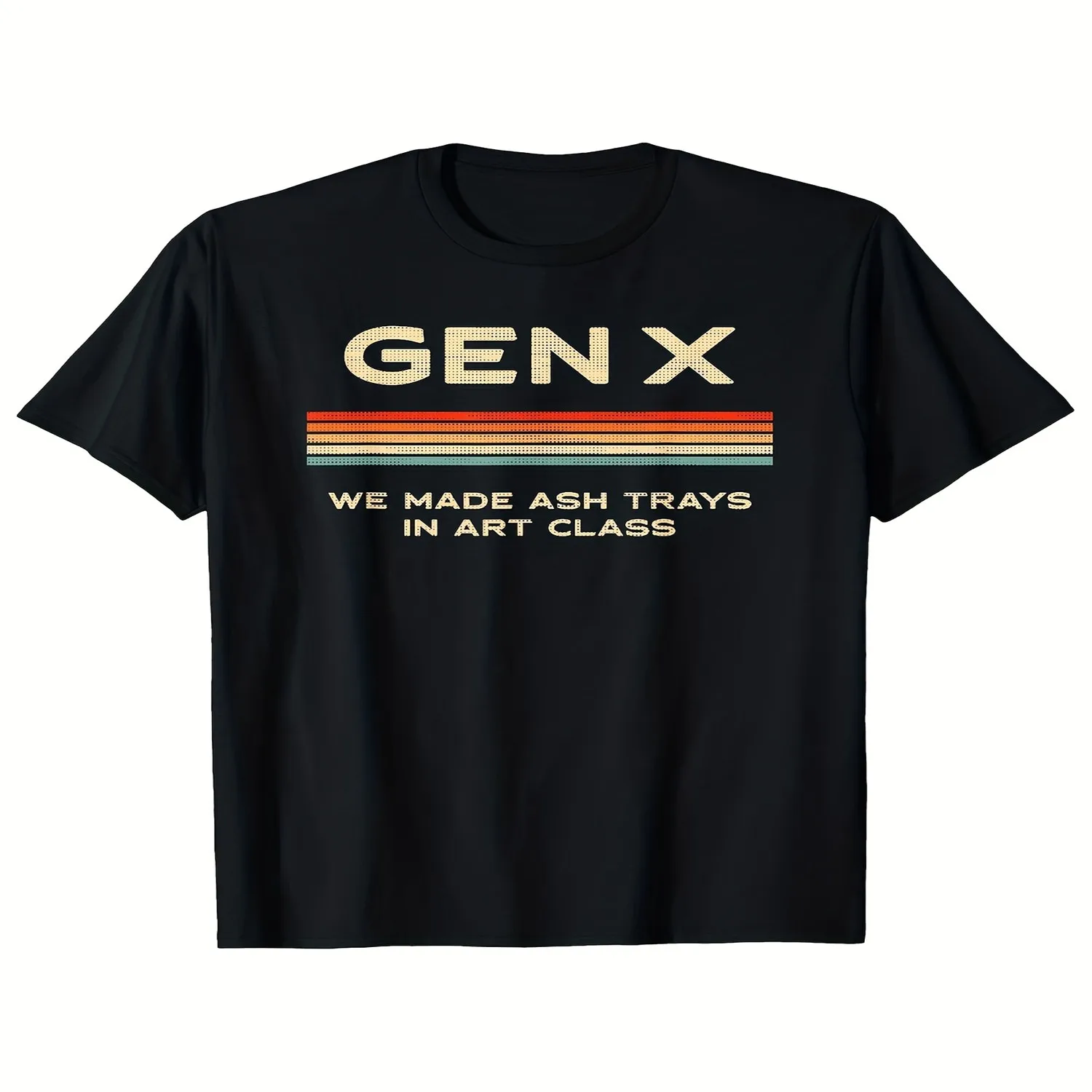 Men's Gen X Retro 90s Nostalgia T-Shirt - Comfortable Cotton Crew Neck Short Sleeve Tee with 90s Graphics, Regular Fit Casual Top Suitable for All Body Types, All-Season Wear for Everyday Themed Funny Shirt, Cute Tee,