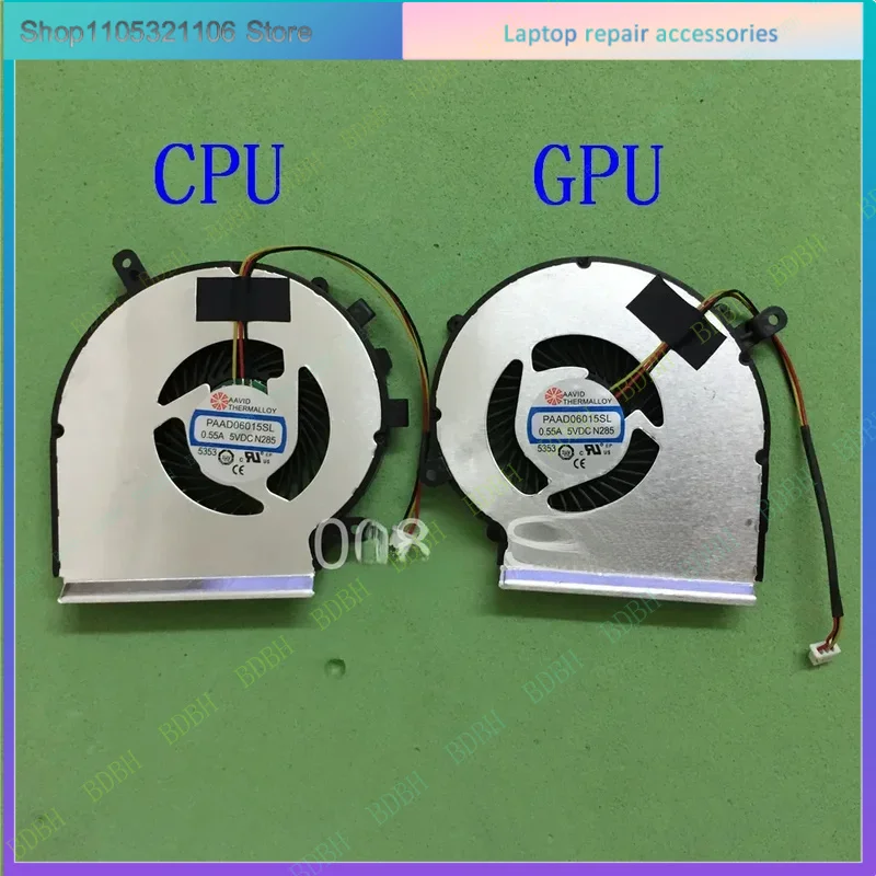 New CPU GPU OEM Fan For MSI MS-16j3 MS-16j2 MS-16J1 MS-16J5 MS-16j6 MS-16j8 MS-1795 MS-1792 MS-1791 Cooler PAAD06015SL Radiator