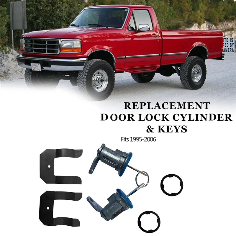 DL15504 Door Lock Cylinder & Keys for Ford Mercury LTD Mustang Pinto Torino Econoline F100 F150 F250