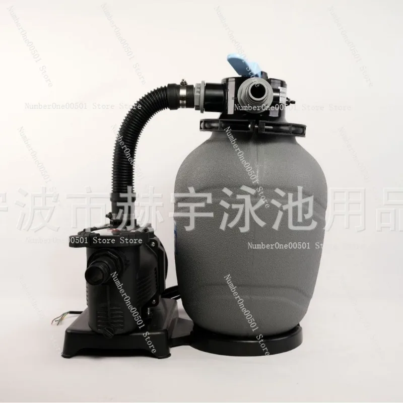 12 Inch Sand Filter Pump 0.33 HP Motor 32/38mm Dual Port 4 Position Valve Pool Filter System