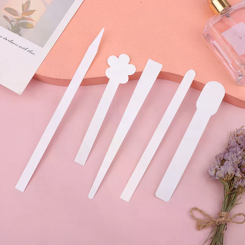 

100pcs/lot Round Head Flower Shape Testing Aromatherapy Fragrance Perfume Essential Oils Test Tester Paper Strips