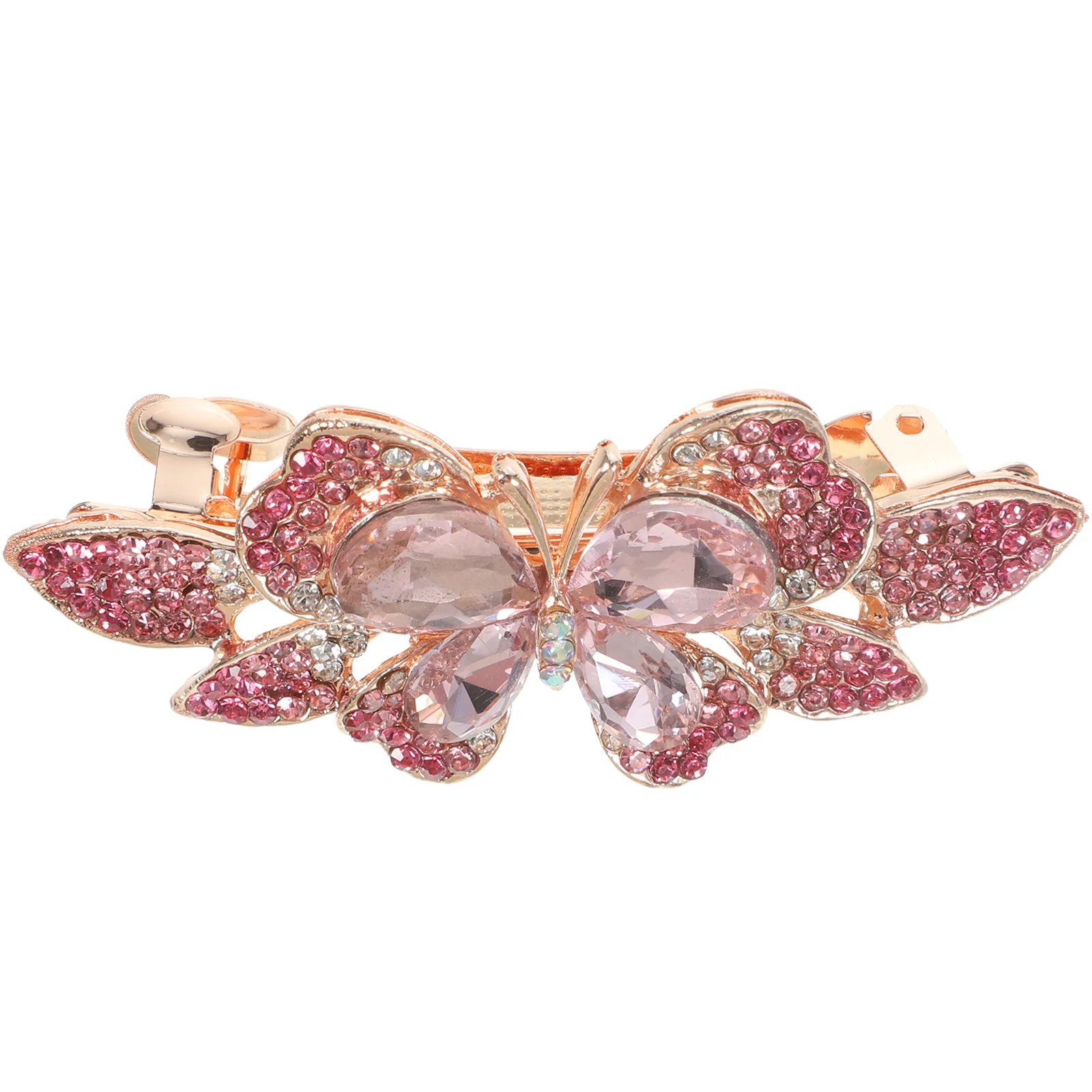 

Элегантная заколка для волос-бабочка со стразами для женщин, подходящая для различных случаев, включая свадьбы и вечеринки.