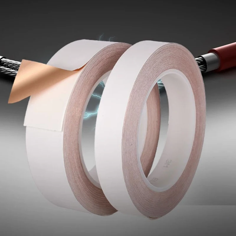 

3M 1182 Лента из медной фольги, устойчивая к высоким температурам, двусторонняя проводящая клейкая металлическая лента для защиты от электромагнитных помех с