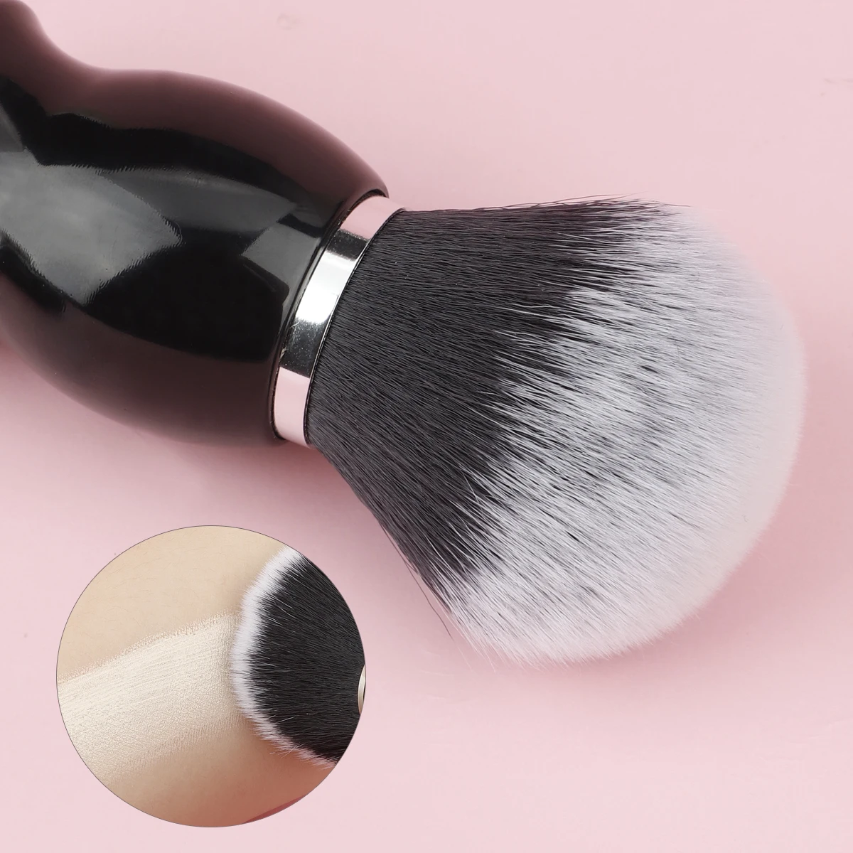 Rancai-grandes pincéis de maquiagem, 1 parte, para base, pó, blush, profissional, macio, cosméticos