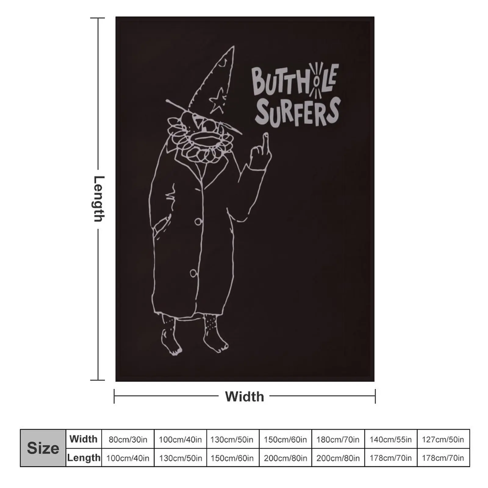 Butthole Surfers Butthole Surfers Punk Noise Rock Throw Blanket Picnic Polar Blankets