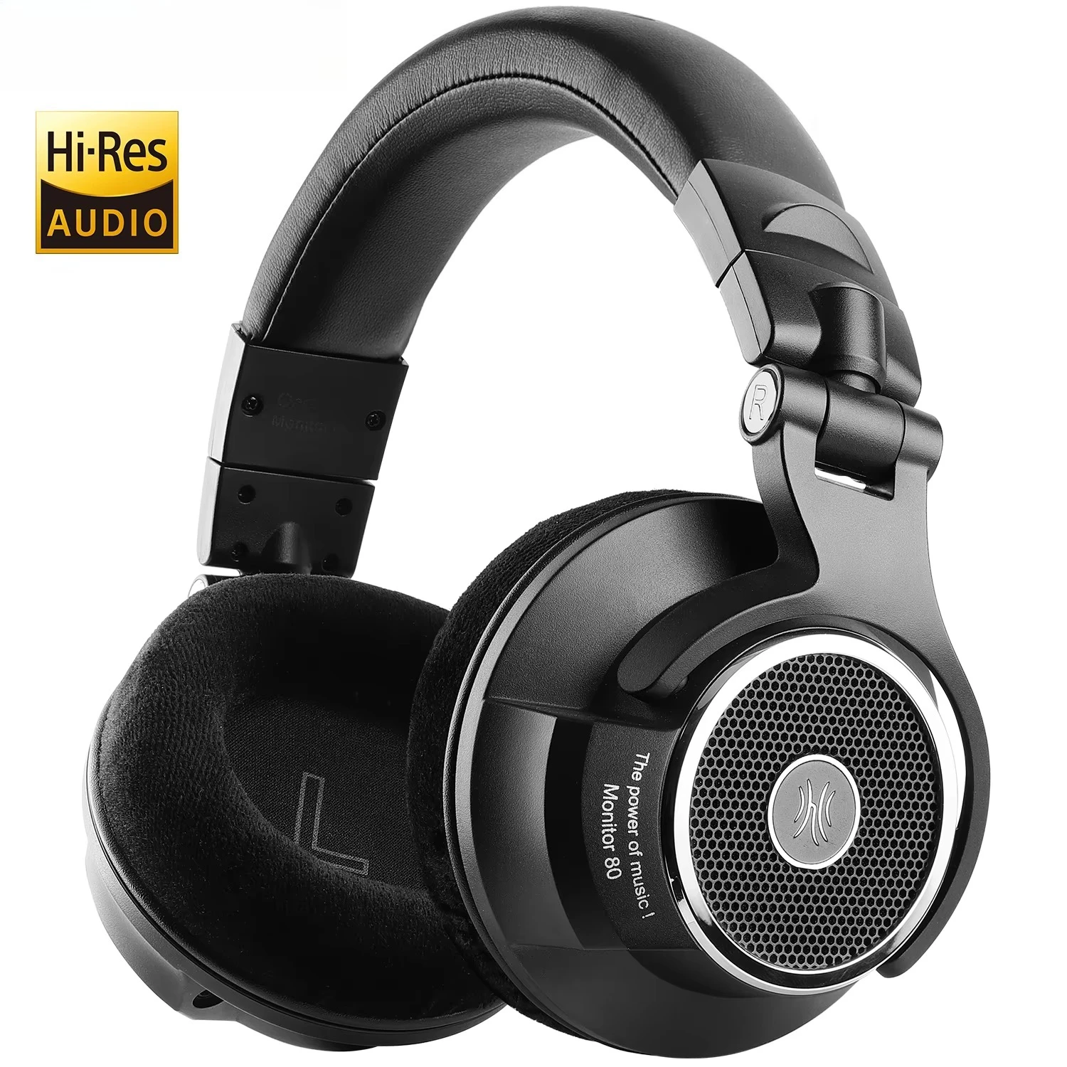 

OneOdio 80 Open Back Headphones Wired Over Ear Audiophile Headphones With Hi-Res Audio Professional Studio Headset