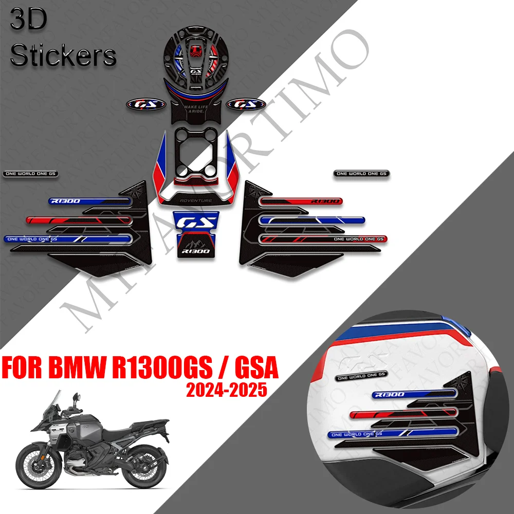 For BMW R1300GS R1300GSA Adventure ADV Fuel Tank Pad Sticker Motorcycle Tank Protector Decals 2024 2025 Moto Fuel Protector