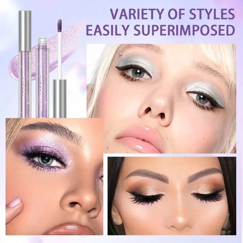 

EOEKKY Liquid Eyeshadow Sticker Cosmetics Shadows Pencil Eyeliner Quick-drying Glitter Shimmer Eyeshadow Pen Outline Eye Makeup