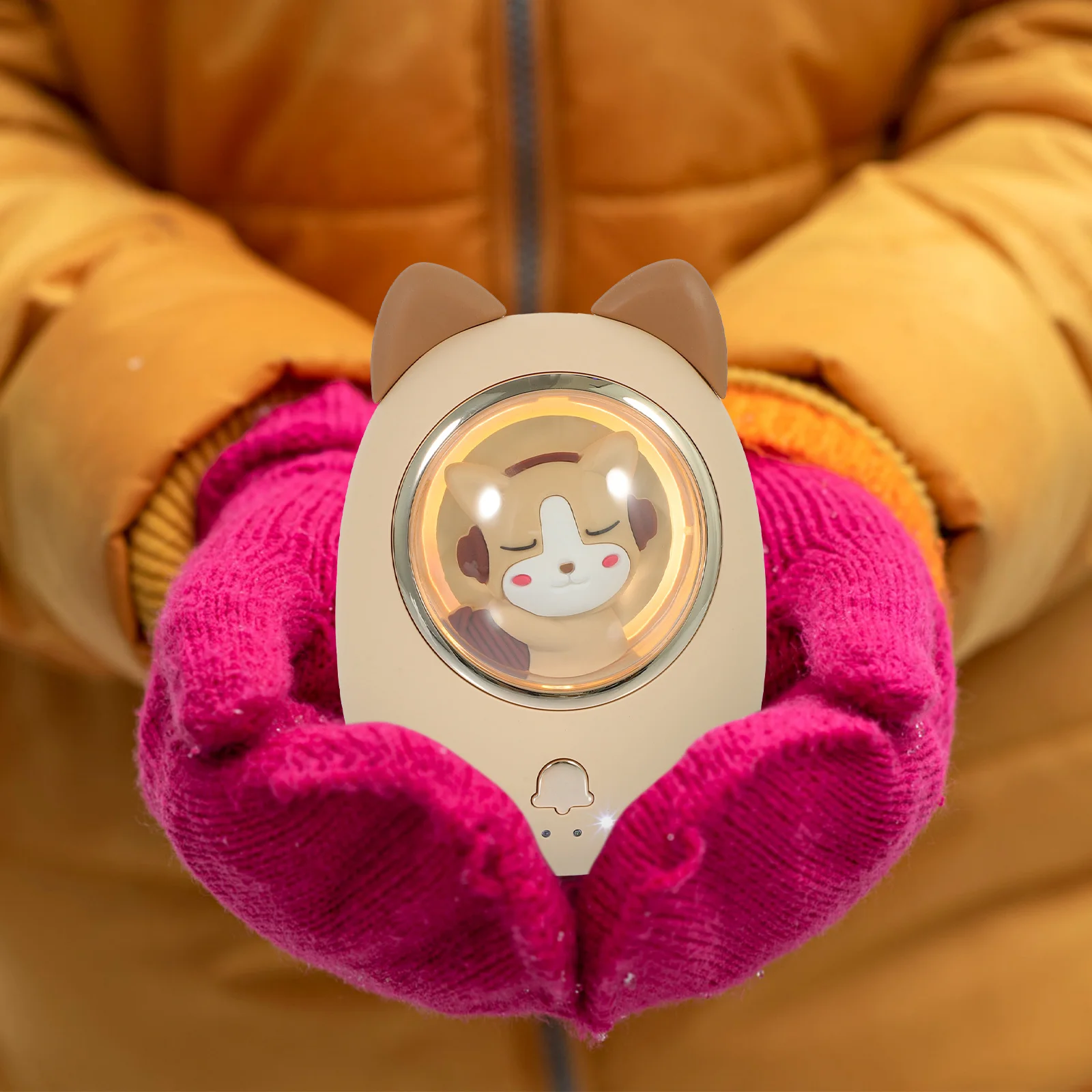 

1Set Mini Hand Warmer USB Portable Cartoon Animal Rechargeable Power Bank Pocket Warmer Winter Outdoor Gift Hand Warmers