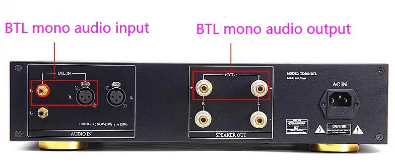 TD600 class D 300W*2 High power hifi stereo digital amplifier with XLR input