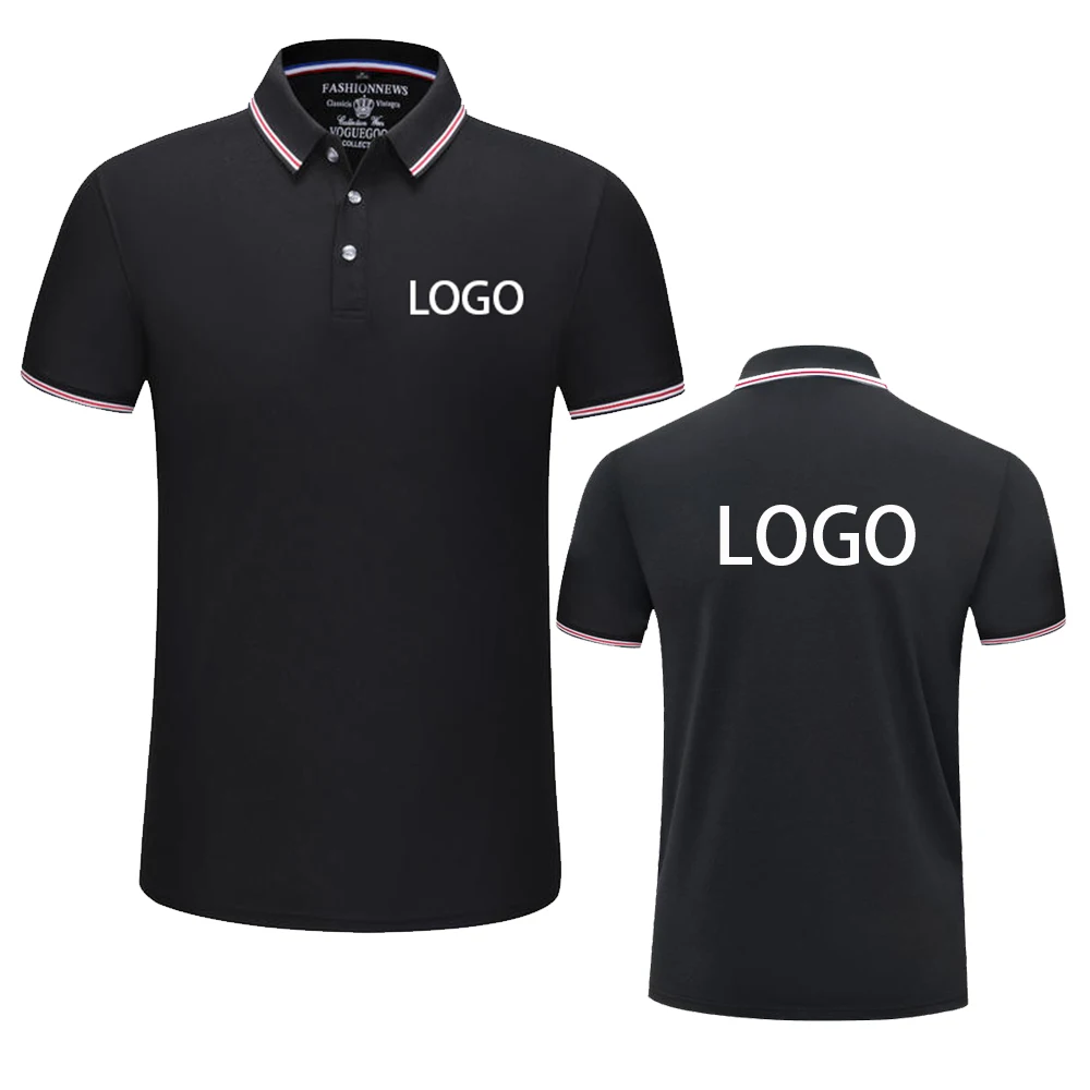 Summer Men And Women Polo Shirts Custom Logo Embroidery Print Polyester Clothing Personal Group Company Design Tops DIY Workwear