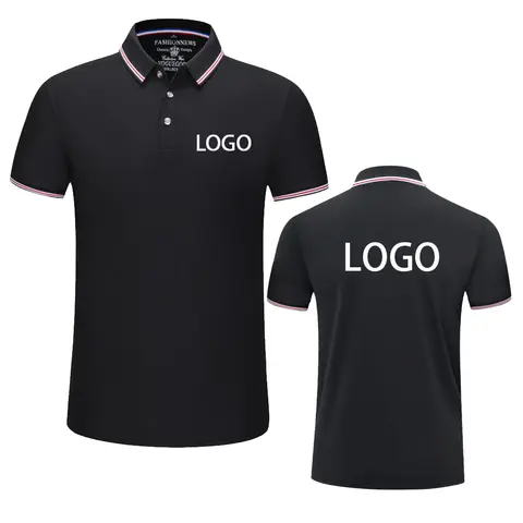 Summer Men And Women Polo Shirts Custom Logo Embroidery Print Polyester Clothing Personal Group Company Design Tops DIY Workwear