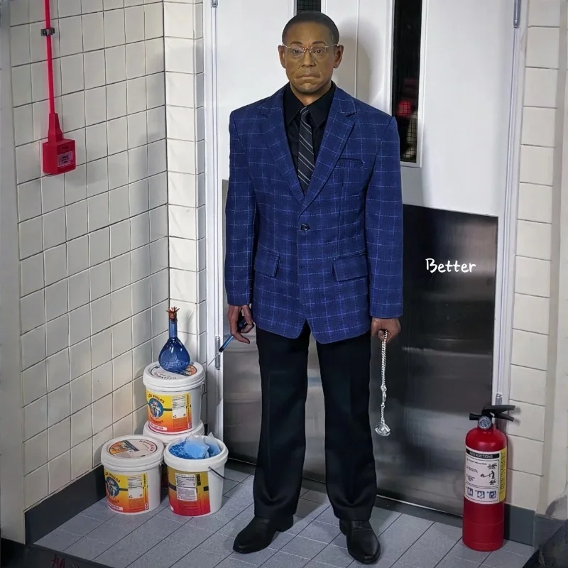 

In Stock Mars Toys 1/6 MAT010 Fried Chicken Uncle Gustavo Fring Action Figures 12inch Collectable Model Surprise Xmax Toy Gifts
