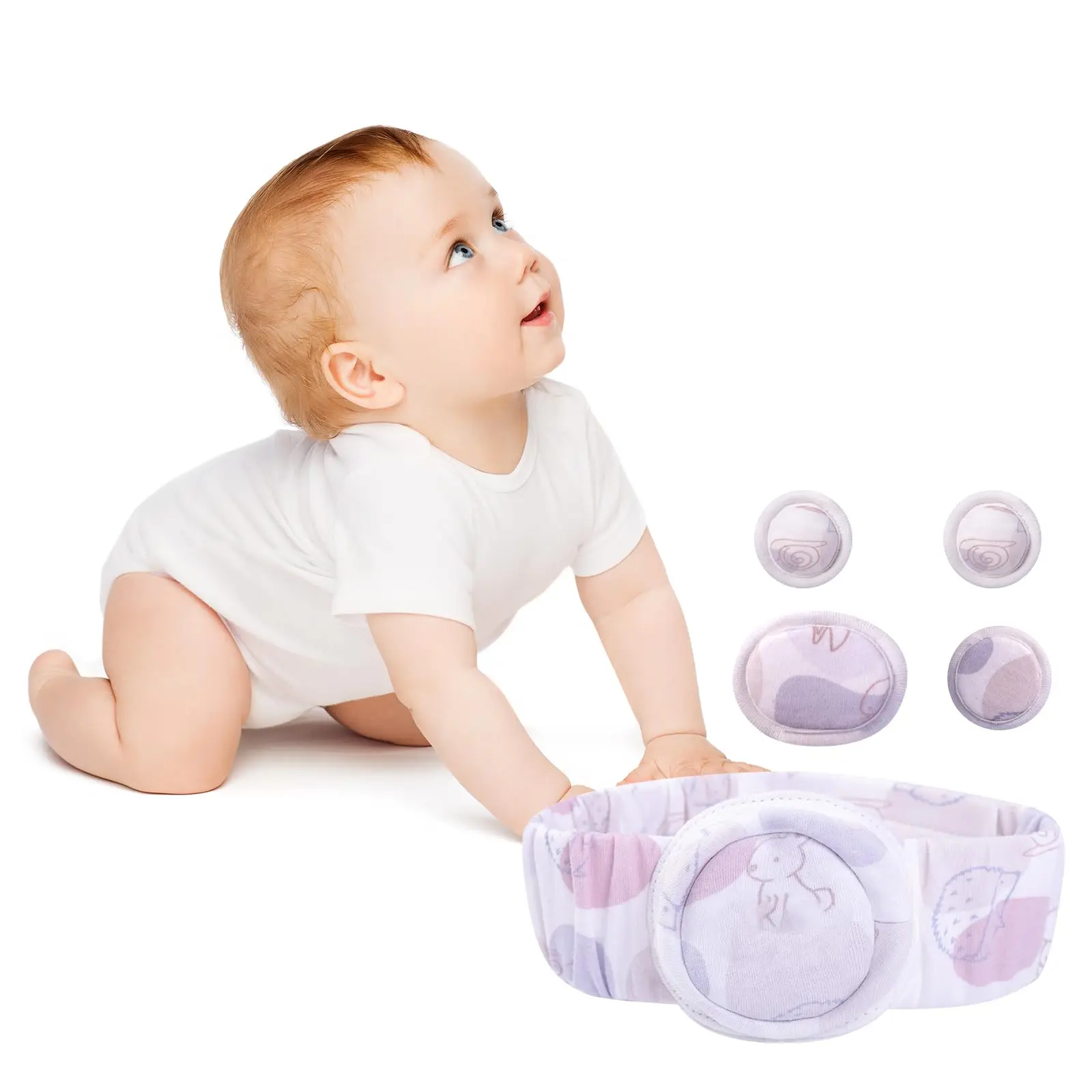 

Umbilical Hernia Belt Baby (L) , Belly Button Band, Newborn Adjustable Navel Band, Adjustable Newborn Belly Support Band Wrap,